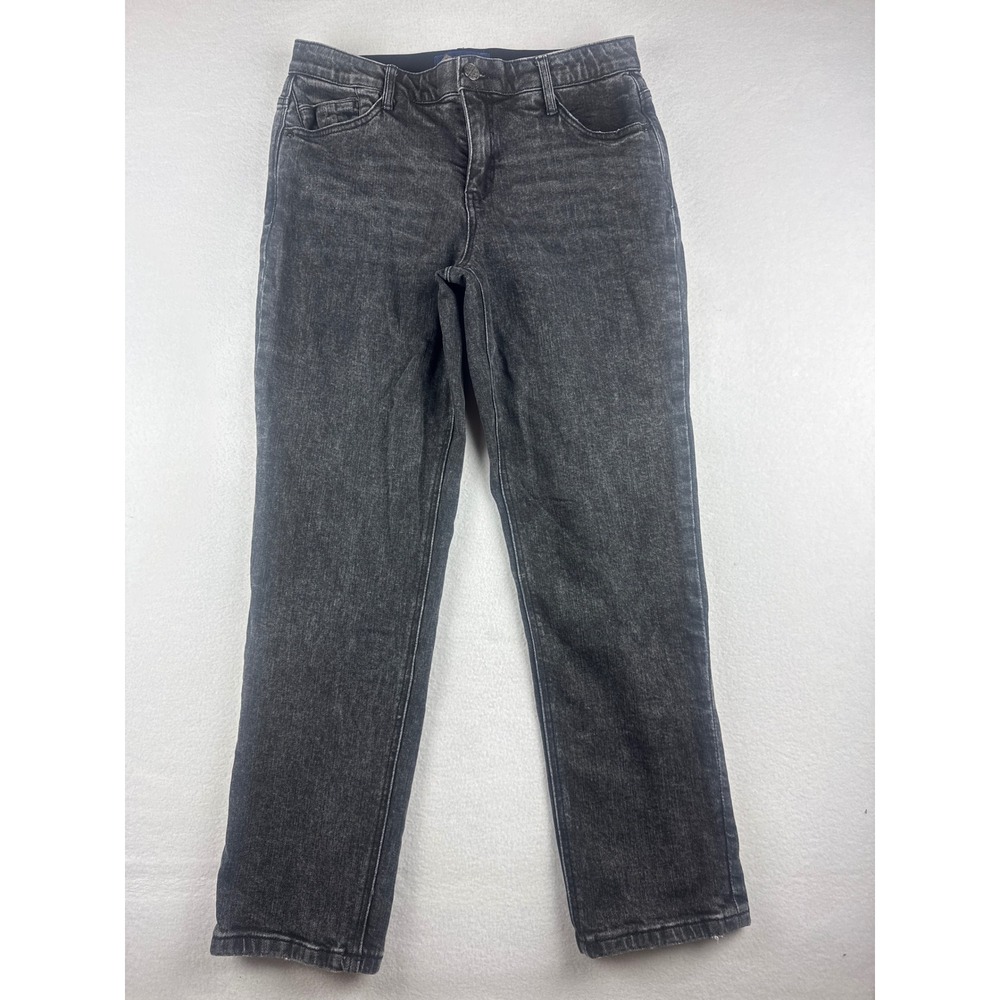 Democracy Absolution Straight Leg Jeans Womens 10P Grey Acid Wash BP184BPNK